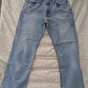 American Eagle 34x29 Low Loose Distressed Jeans